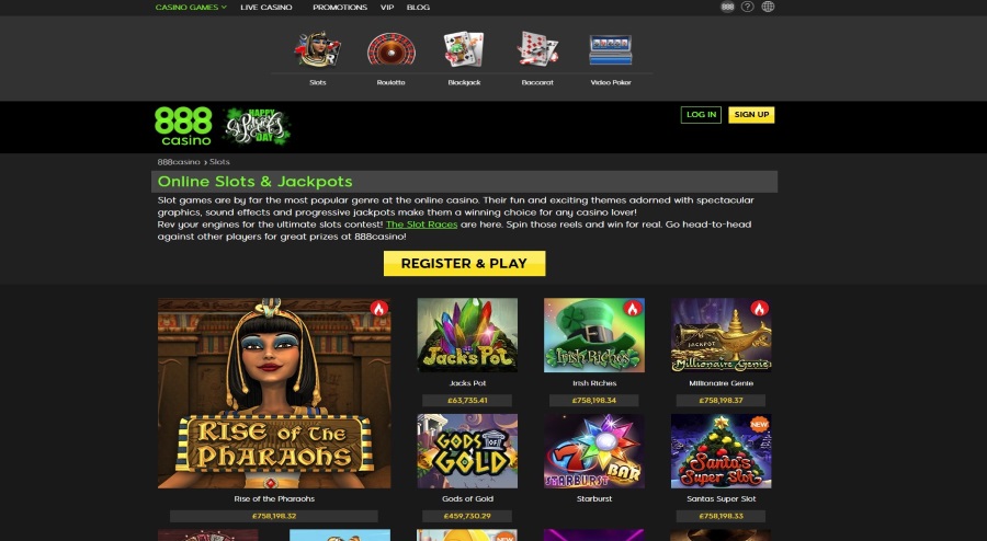 888 Casino Games - Exelent Range of Luxury Games